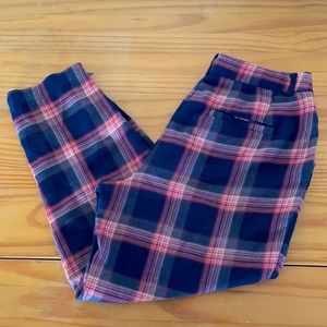 Super cute relaxed fit plaid cropped pants from Anthropologie, Lightly worn